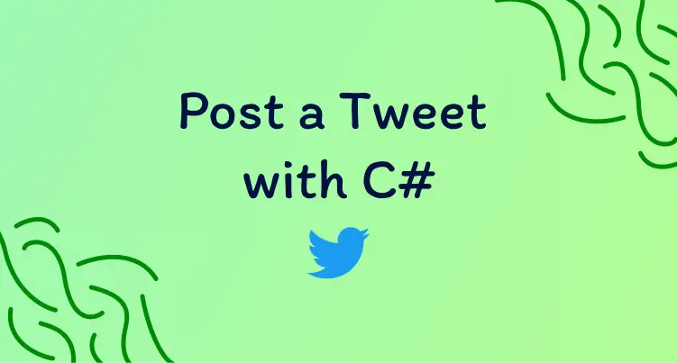 Title image of C#  Twitter Api - post tweet oauth 1-0a