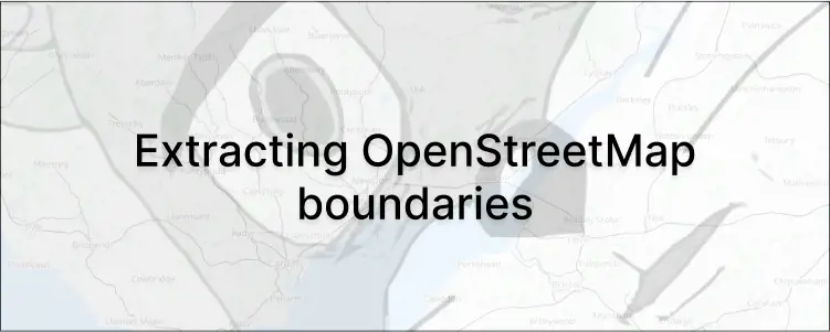 Title image of Extracting boundary data from OpenStreetMap